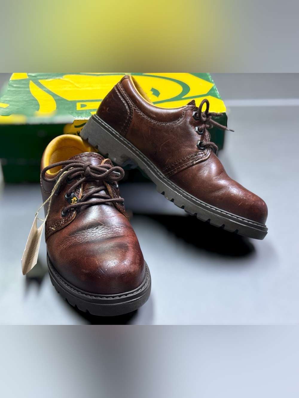 Vintage Havana Joe Brown Leather Oxford Shoes Women US 7.5 EU 38 Spain NOS